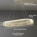 Modern Luxury Crystal LED Chandelier Pendant Lamp for Bedroom Living Room - Ljojo