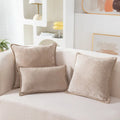 Blue Chenille Luxury Lumbar Pillow Case for Bed Sofa Couch by Ljojo