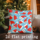 Christmas-themed Pillow Covers by Ljojo - Perfect for Sofa, Bedroom, Car, Rectangular Cushion