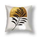 Black Gold Sun Cushion Cover Vase - Ljojo Home Pillowcase Square Cushions