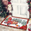 Christmas Dwarf Print Floor Mat for Living Room and Balcony Decoration by Ljojo