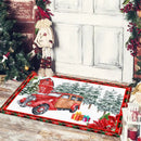 Christmas Dwarf Print Floor Mat for Living Room and Balcony Decoration by Ljojo