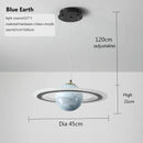 LED Glass Ball Pendant Lamp Creative Children Room Chandelier Ljojo Boy Bedroom Decor Light