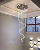 Ljojo Luxury Crystal Chandelier for Double Staircase & Living Room