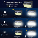 Ljojo 138 LED Solar Outdoor Wall Lamp with Motion Sensor & 3 Modes