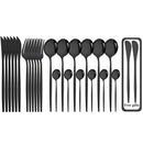 Ljojo 24-Piece Stainless Steel Cutlery Set - Complete Dinnerware Tableware Set