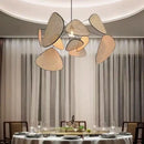 Japanese Style Rattan Chandelier Leaf Wicker Pendant Light for Home - Ljojo