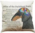 Dachshund Linen Pillowcase 45*45cm by Ljojo: Cozy Decor for Car, Bedroom, Sofa & Kids