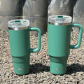 Ljojo 40oz Tumbler Cup Stainless Steel Insulated Coffee Mug with Straw