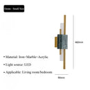 Ljojo Marble Wall Lamp for Hotel Living Room Bedroom Decor