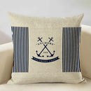 Ljojo Marine Cotton Fish Cushion Cover 45x45CM Square Home Decor Pillow Case