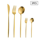 Ljojo 30/90pcs Stainless Steel Portuguese Cutlery Set for Family and Hotel