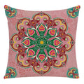 Ljojo Mandala Print Flax Pillowcase 45*45cm - National Wind Home Decor