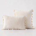 Black Tassel Pillowcases by Ljojo - Velvet Holiday Home Decoration Gift