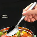 Ljojo Long Handle Stainless Steel Pointed Spoon for Home and Hotel Tableware