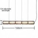 Nordic Long Stripe Led Chandelier Glass Pendant Lamp by Ljojo