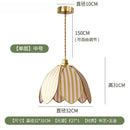 French Medieval Atmosphere Petal Pendant Lights LED E27 Fabric Art Hanging Lamp by Ljojo for Bedroom & Restaurant