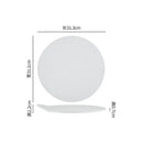 Ljojo Matte Stone Ceramic Plate Set for Molecular Cuisine and Desserts