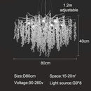 Ljojo Modern Luxury Crystal Chandelier LED Pendant Lamp Indoor Lighting Fixture