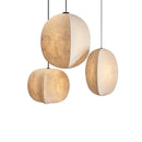 Nordic Linen Led Pendant Light Modern Wabi Sabi Fixture by Ljojo