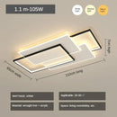 Adjustable Lighting Nordic Modern Bedroom White Ceiling Lamp by Ljojo - LED Light for Living Room