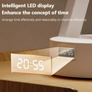 Foldable USB Rechargeable LED Desk Lamp with Clock | Energy Saving Reading Light by Ljojo