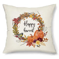 Harvest Pumpkin Truck Maple Leaf Pillow Case for Autumn Home Decor - Ljojo