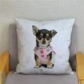 Chihuahua Dog Printed Cushion Cover by Ljojo for Home Decor