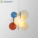 Medieval Bauhaus Acrylic LED Pendant Lights for Living Room - Colorful Chandeliers by Ljojo