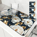 Ljojo 3D Plants Kitchen Mat: Absorbent, Antiskid, Quick Dry, Draining, Tableware Mat