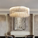 Modern Luxury Tassel Chandelier Hanging Pendant Light for Dining Room by Ljojo
