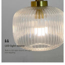 Clear Glass Pendant Light for Living Room Dining Bar - Ljojo