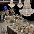 Ljojo Luxury LED Crystal Chandelier for Living Room Wedding Staircase Villa Ceiling