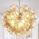Bubble Glass LED Hanging Chandelier Lighting for Living Room Home Decor by Ljojo