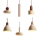 LED Hanging Lamp Yellow Travertine for Kitchen Island Dining Room Chandelier Ljojo