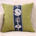 Ljojo Linen Chinese Pavilion Pattern Pillow Cover for Home Sofa Bedroom