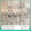 European Luxury K9 Crystal Chandelier: Elegant Living Room Candle E27 LED Ceiling Light by Ljojo