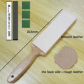 2026 Portable Knife Sharpening Stone - Aluminum Base Polishing Leather Strip - Kitchen Sharpening System by Ljojo