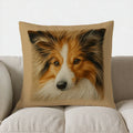 Collie Dog Design Throw Pillow Cover by Ljojo - Sofa, Bedroom, Car Decor