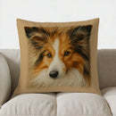 Collie Dog Design Throw Pillow Cover by Ljojo - Sofa, Bedroom, Car Decor