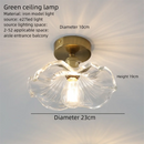 Green Lotus Pendant Lamp: Handcrafted Boho Chic Lighting for Bedroom, Dining Room, Bar Counter by Ljojo