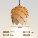 Retro Wooden Art Lamp: Japanese Bedroom Ceiling Wooden Pendant Light by Ljojo