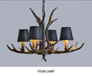 LED Chandelier Table Dining Living Room Kitchen Black Fabric Pendant Lamp Rustic Lighting Fixture by Ljojo