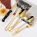 Ljojo 1010 Stainless Steel Tableware Set with Steak Knife and Dessert Spoon