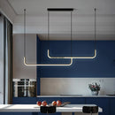 Ljojo LED Chandelier Black Gold Dimmable Kitchen Dining Room Lighting Luminaires
