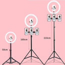 Dimmable LED Selfie Ring Fill Light with Tripod Stand for Makeup Video Live | Ljojo