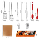 Ljojo 21-Piece BBQ Tool Set, Stainless Steel, Outdoor Grill Bag