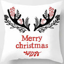 Christmas Elk Print Pillowcase 45x45cm for Sofa, Car, Bedroom, Living Room by Ljojo