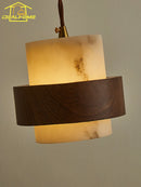 French Medieval Marble LED Bedside Lamp for Bedroom Study by Ljojo