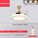 Modern Luxury Invisible Mute Ceiling Fan Lights for Home Decor by Ljojo
